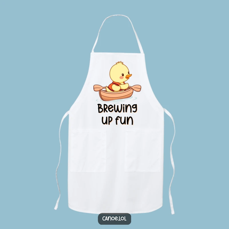 Funny Duckling Canoe Apron, Adorable Chef Paddler, Perfect Funny Gift