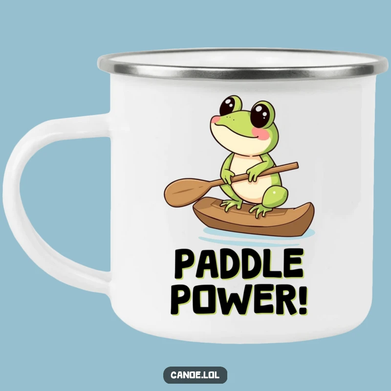 Funny Frog Paddle Camping Mug: Your Go-To Mug for Outdoor Adventures!