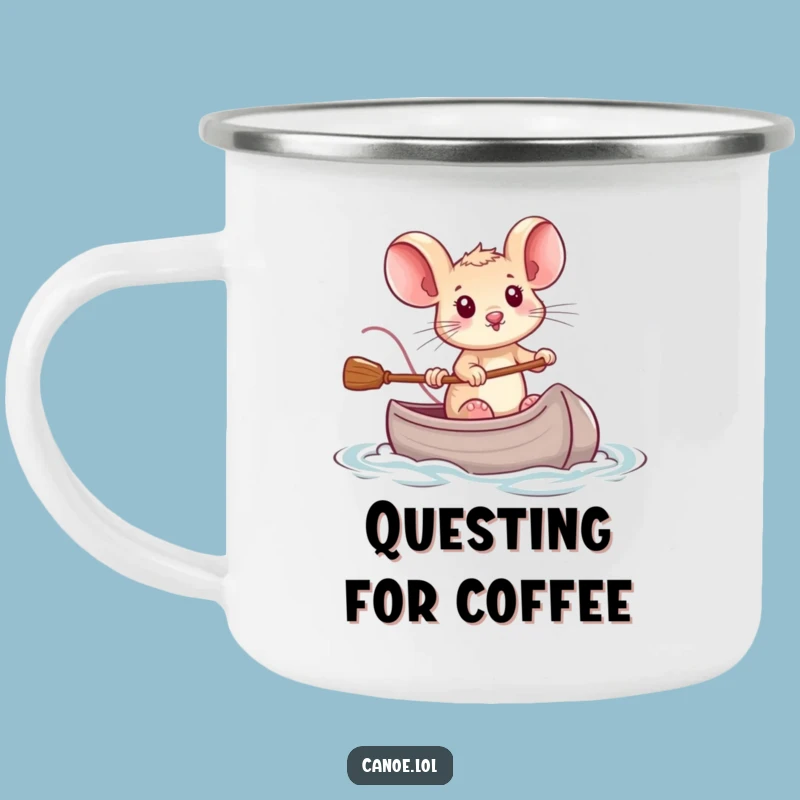 Funny Brave Mouse Canoe Camping Mug: Adventure Fuel for the Determined Hero Gift