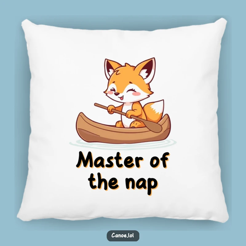 Funny Fox Cub Canoe Pillow: Comfort and Mischief with this Playful Gift