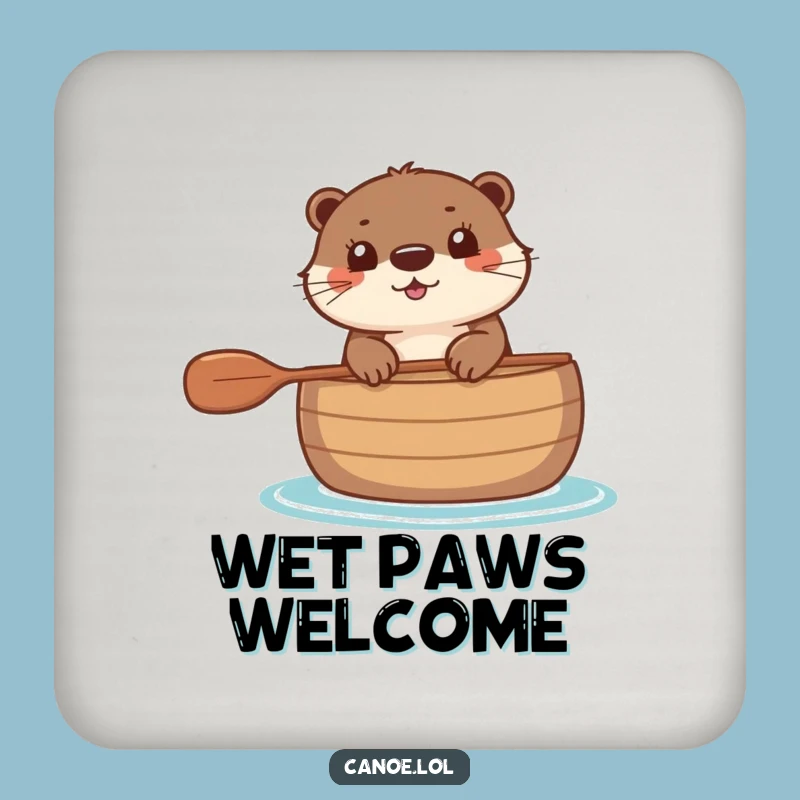 Funny Otter Canoe Coasters: Protect Surfaces with These Cute & Fun Drink Accessories!