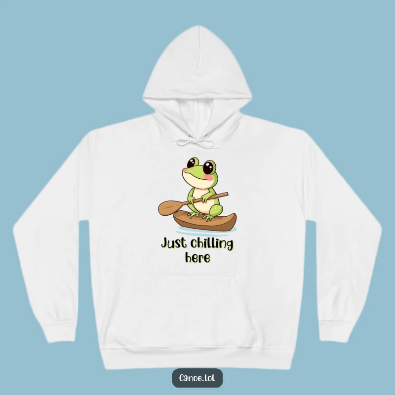 Cozy Funny Frog Paddle Hoodie: Warm Up Your Adventures with This Unique Wear!