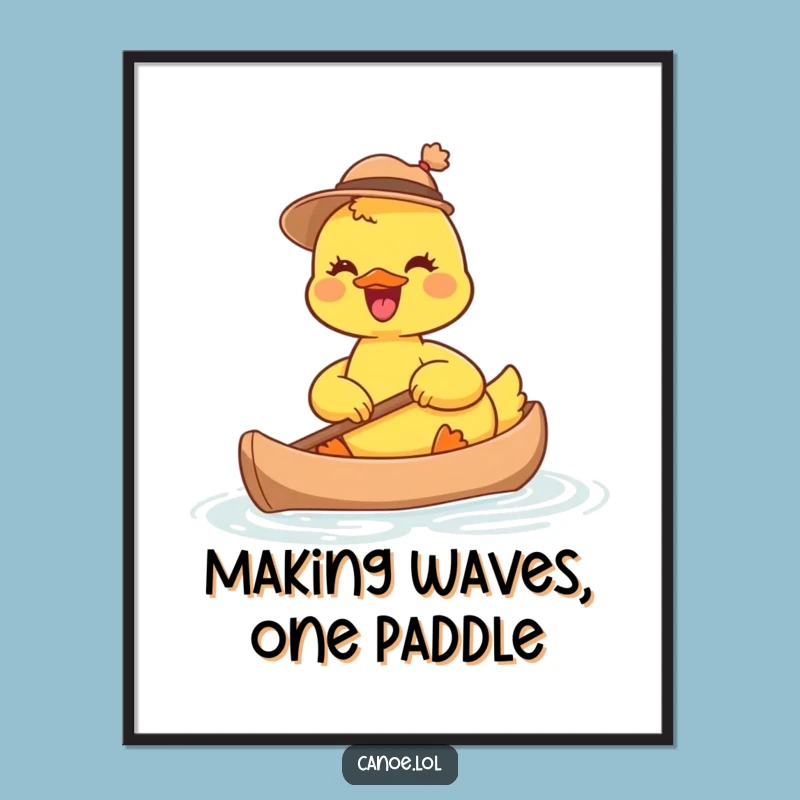 Free Printable Duckling Wall Art: Hat, Canoe, Funny Downloadable Decor!