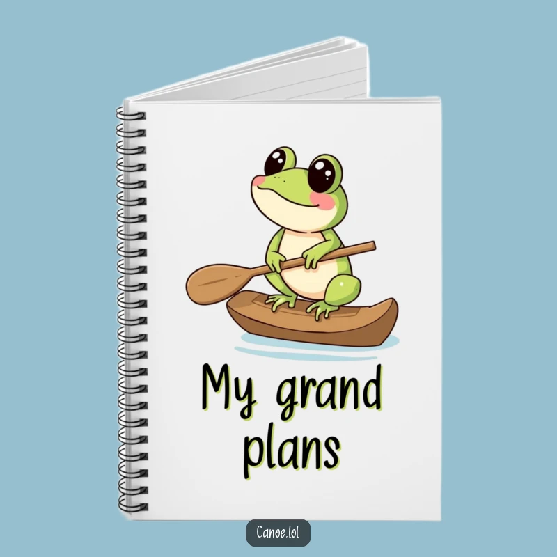 Funny Frog Paddle Notebook: Jot Down Your Thoughts with This Balanced Journal!