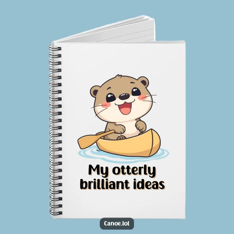 Funny Otter Canoe Notebook: Jot Down Ideas with this Grinning Wildlife Journal Gift