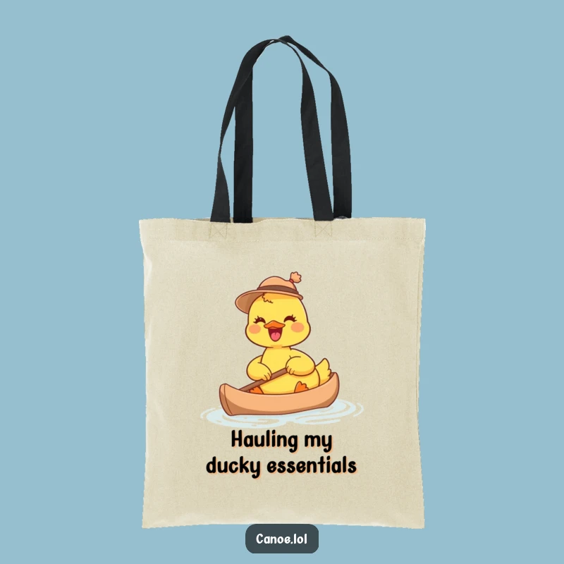 Funny Joyful Duckling Canoe Tote Bag: Carry Your Fun with this Hat Accessory Bag